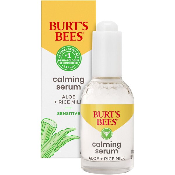 Burt's Bees Calming Serum With Aloe and Rice Milk, 1 OZ