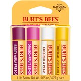 Burt's Bees Moisturizing Lip Balm, Freshly Picked Set, 4 CT, thumbnail image