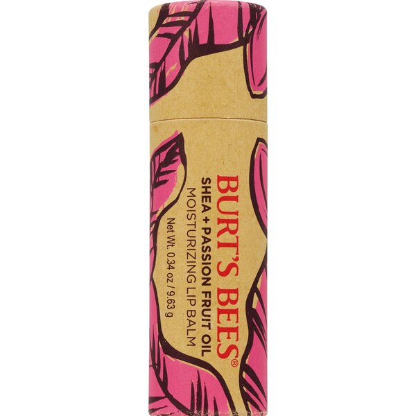 Burt's Bees Shea + Passion Fruit Oil Lip Balm, .34 OZ Paper Tube