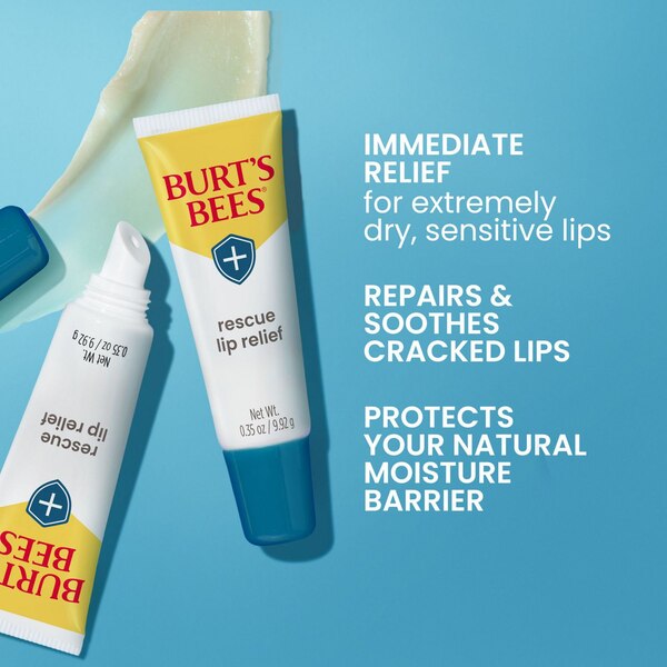 Burt's Bees Rescue Lip Relief, 0.35 OZ x 2