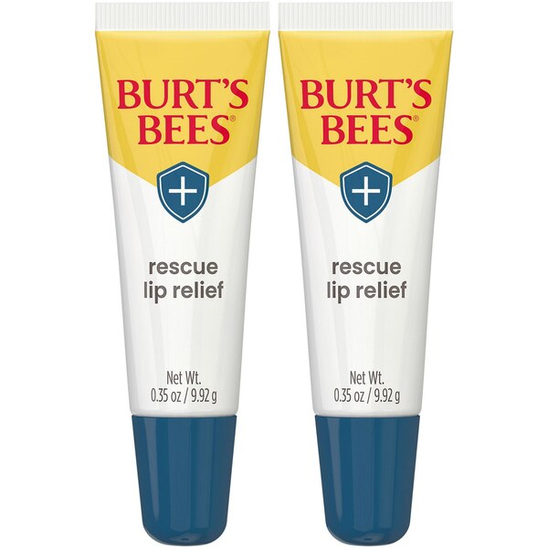 Burt's Bees Rescue Lip Relief, 0.35 OZ x 2