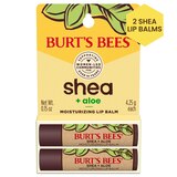 Burt's Bees Shea + Aloe Moisturizing Lip Balm, 2 CT, thumbnail image