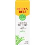 Burt's Bees Calming Day Face Lotion With Aloe and Rice Milk, 98.9% Natural Origin, 1.8 OZ, thumbnail image
