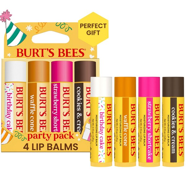 Burt's Bees Lip Balm Party Pack, 4 CT