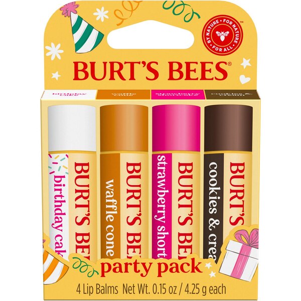 Burt's Bees Lip Balm Party Pack, 4 CT