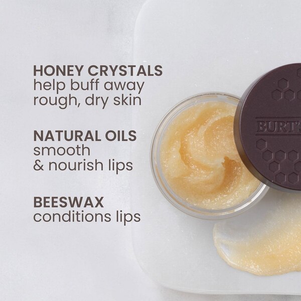 Burt's Bees Nighttime Lip Duo Lip Scrub and Lip Treatment, 2-Pack, 0.25 OZ