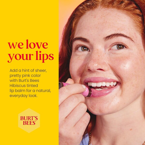 Burt's Bees Tinted Lip Balm, Hibiscus