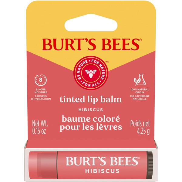 Burt's Bees Tinted Lip Balm, Hibiscus
