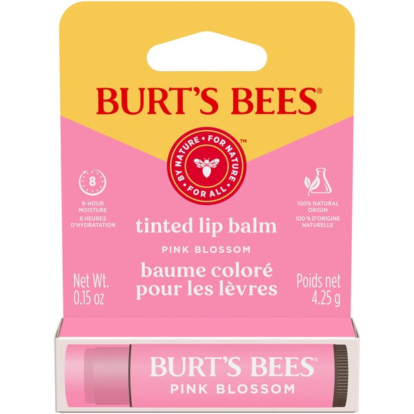 Burt's Bees Tinted Lip Balm, Pink Blossom