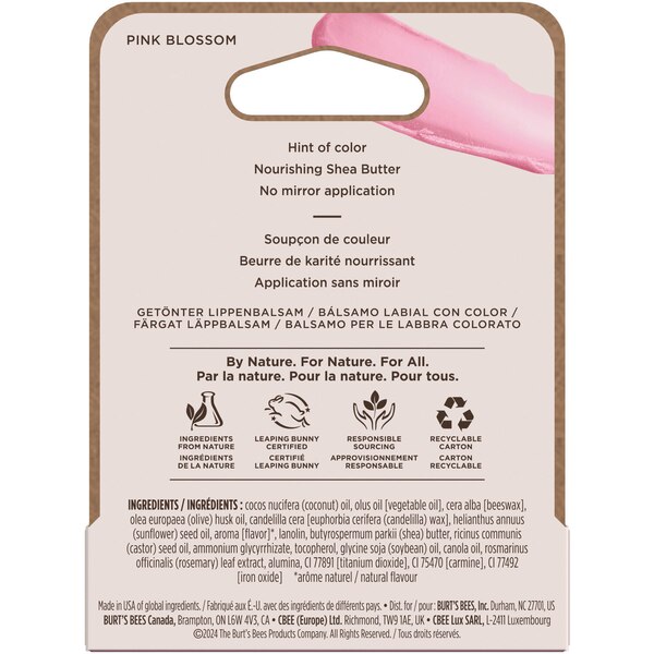 Burt's Bees Tinted Lip Balm, Pink Blossom