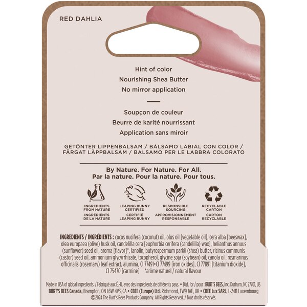 Burt's Bees Tinted Lip Balm, Red Dahlia