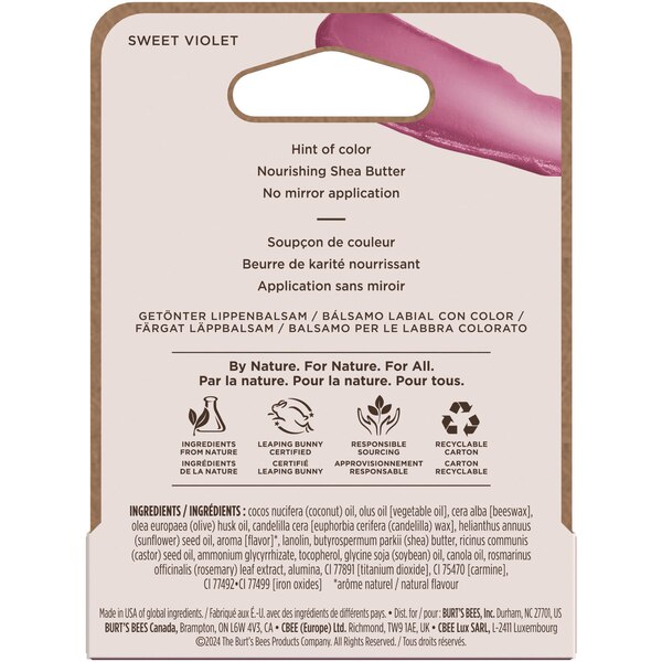 Burt's Bees Tinted Lip Balm, Sweet Violet