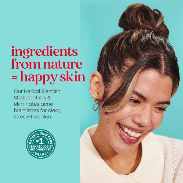 Burt's Bees Clear and Balanced Herbal Blemish Stick Spot Treatment, 0.26 fl oz