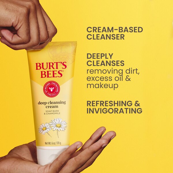 Burt's Bees Soap Bark and Chamomile Deep Cleansing Cream, 6 OZ