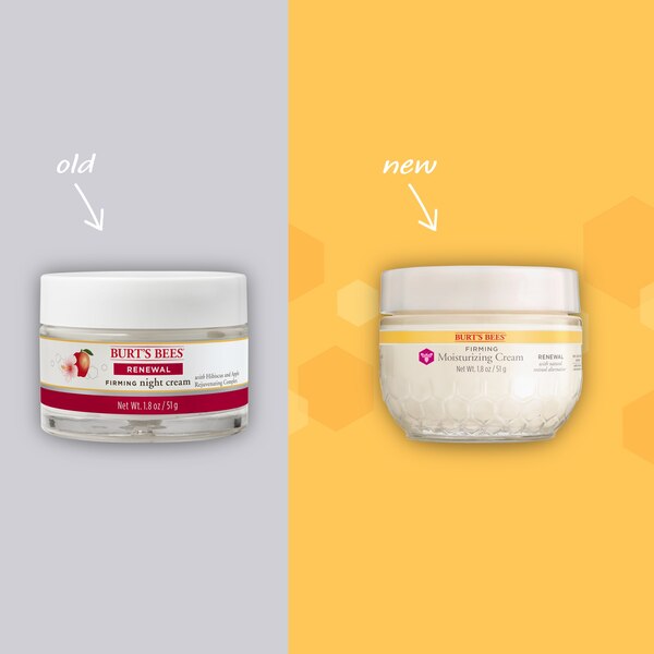 Burt's Bees Renewal Firming Moisturizing Cream with Bakuchiol, A Natural Retinol Alternative, 1.8 oz
