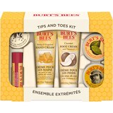 Burt's Bees Tips and Toes Gift Set, Hand Cream, Foot Cream, Cuticle Cream, Hand Salve, Lip Balm, thumbnail image