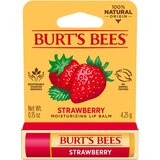 Burt's Bees 100% Natural Moisturizing Lip Balm, Strawberry with Beeswax & Fruit Extracts, thumbnail image