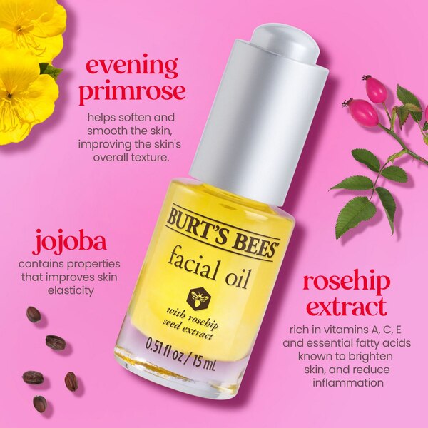 Burt's Bees Facial Oil, 0.51 OZ