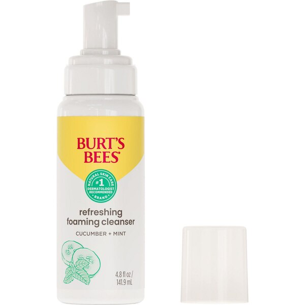 Burt's Bees Refreshing Foaming Face Cleanser with Cucumber and Mint, 4.8 OZ