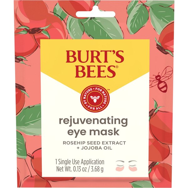 Burt's Bees - Mascarilla rejuvenecedora para ojos de un solo uso, 1 par