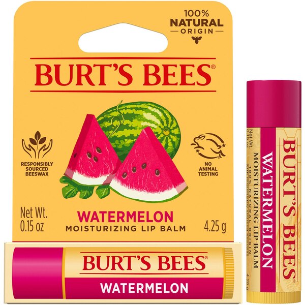 Burt's Bees 100% Natural Origin Moisturizing Lip Balm, Watermelon