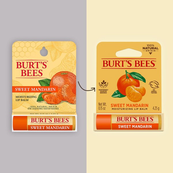 Burt's Bees 100% Natural Origin Moisturizing Lip Balm, Sweet Mandarin