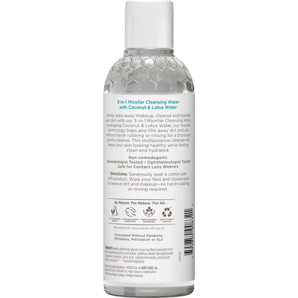 Burt's Bees Micellar Cleansing Water, 8 OZ