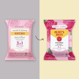 Burt's Bees Micellar Facial Towelettes With Rose Water, 30 CT, thumbnail image
