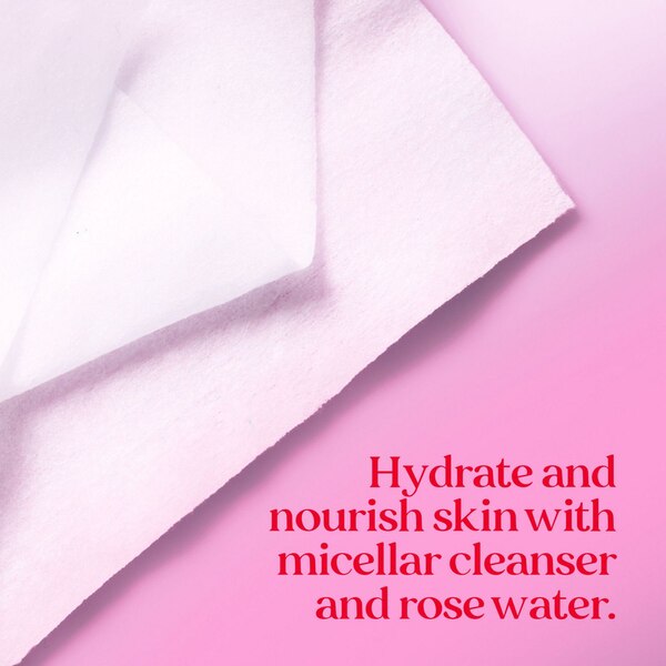 Burt's Bees Micellar Facial Towelettes With Rose Water, 30 CT