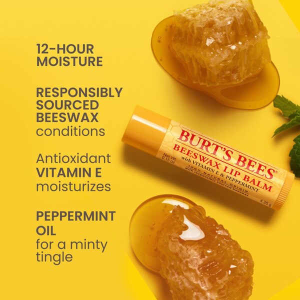 Burt's Bees Moisturizing Lip Balm, Freshly Picked Set, 4 CT
