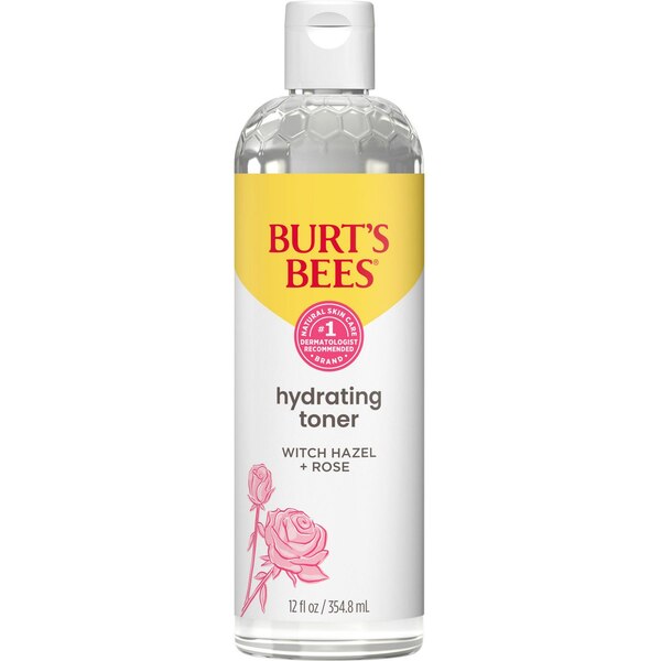 Burt's Bees Calming Toner with Witch Hazel & Rose, Fresh Floral Scent, 12 OZ
