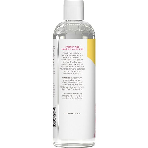 Burt's Bees Calming Toner with Witch Hazel & Rose, Fresh Floral Scent, 12 OZ