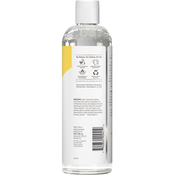 Burt's Bees Calming Toner with Witch Hazel & Rose, Fresh Floral Scent, 12 OZ