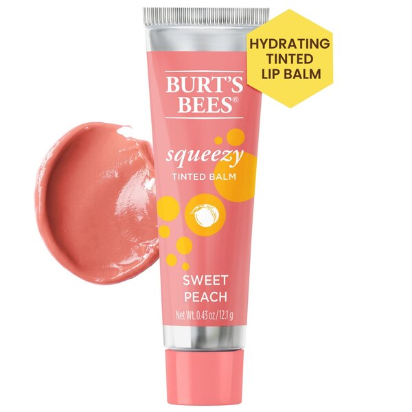 Burt's Bees 100% Natural Origin Squeezy Tinted Lip Balm, Enriched With Beeswax and Cocoa Butter