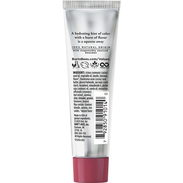 Burt's Bees 100% Natural Origin Squeezy Tinted Lip Balm, Enriched With Beeswax and Cocoa Butter