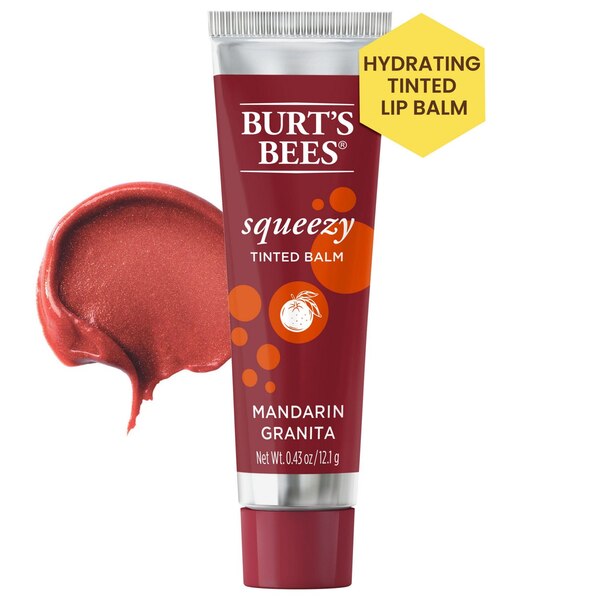Burt's Bees 100% Natural Origin Squeezy Tinted Lip Balm, Enriched With Beeswax and Cocoa Butter