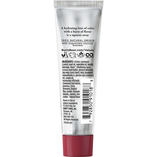 Burt's Bees 100% Natural Origin Squeezy Tinted Lip Balm, Enriched With Beeswax and Cocoa Butter