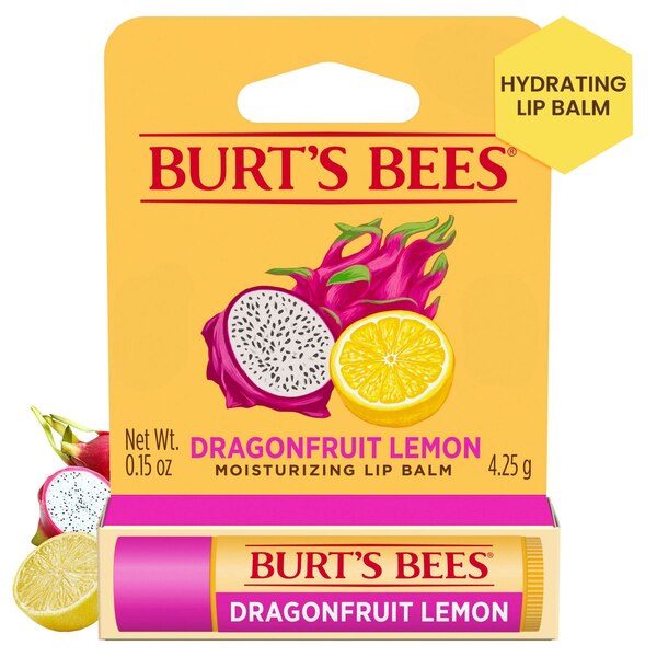 Burt's Bees Lip Balm, 100% Natural Origin Moisturizing , Dragonfruit Lemon