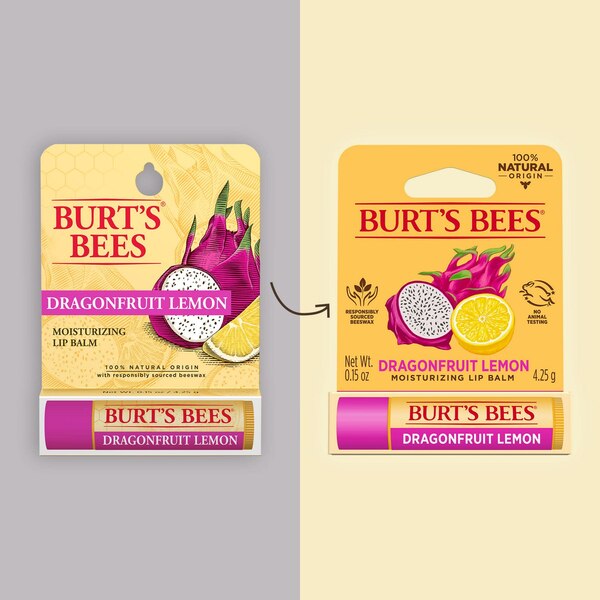 Burt's Bees Lip Balm, 100% Natural Origin Moisturizing , Dragonfruit Lemon
