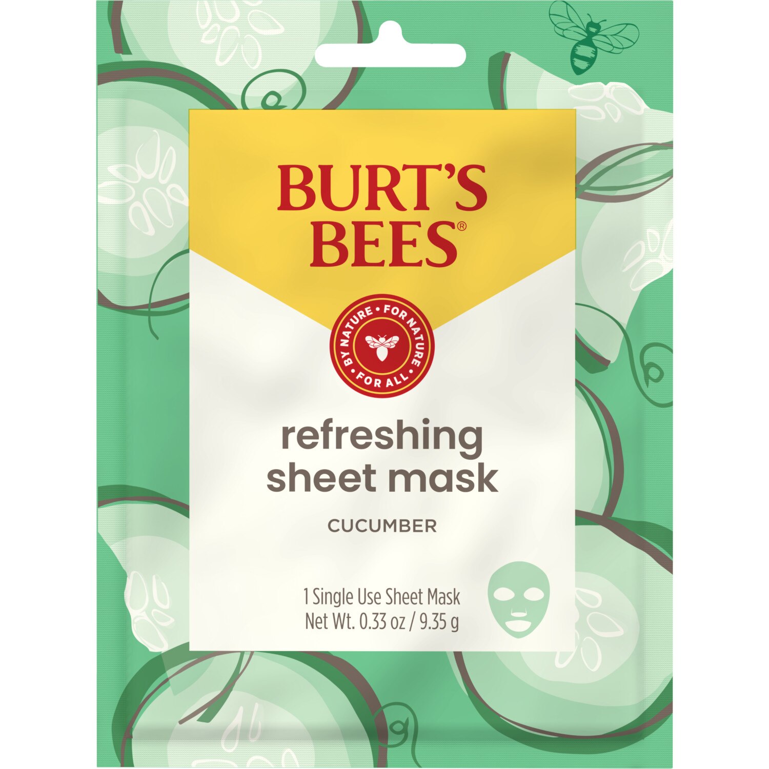 Burt's Bees - Mascarilla facial refrescante con pepino