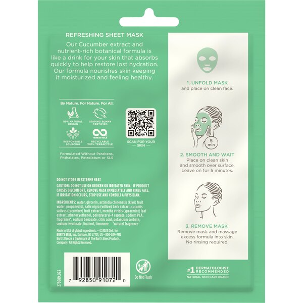 Burt's Bees Refreshing Face Mask with Cucumber