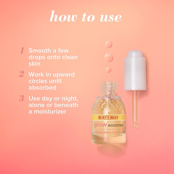 Burt's Bees Glow Booster with Antioxidant-Rich Oils, 1 Fluid Ounce