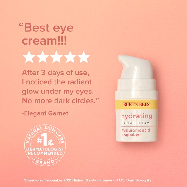 Burt's Bees Hydrating Eye Gel Cream, 0.5 Fluid Ounce