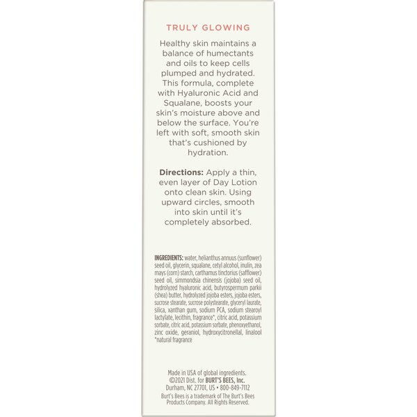 Burt's Bees Hydrating Day Lotion for Dry Skin, 1.8 fl oz