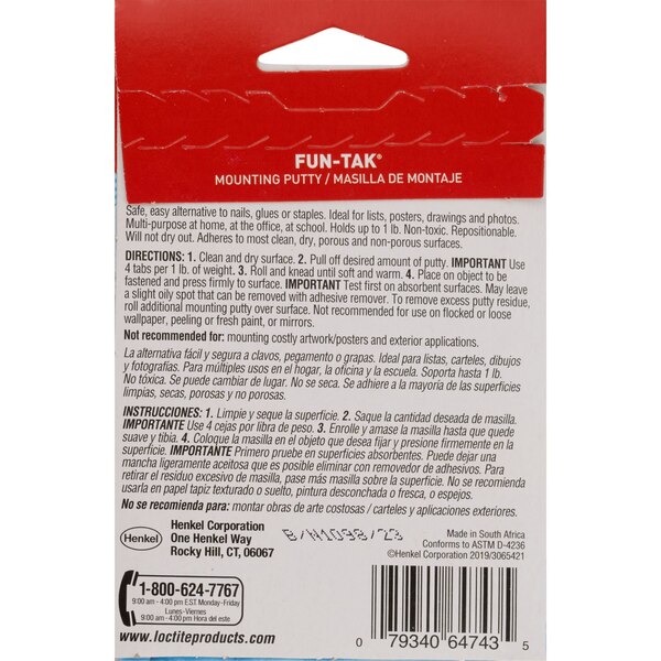 Loctite Fun Tak Mounting Tabs, 2 oz