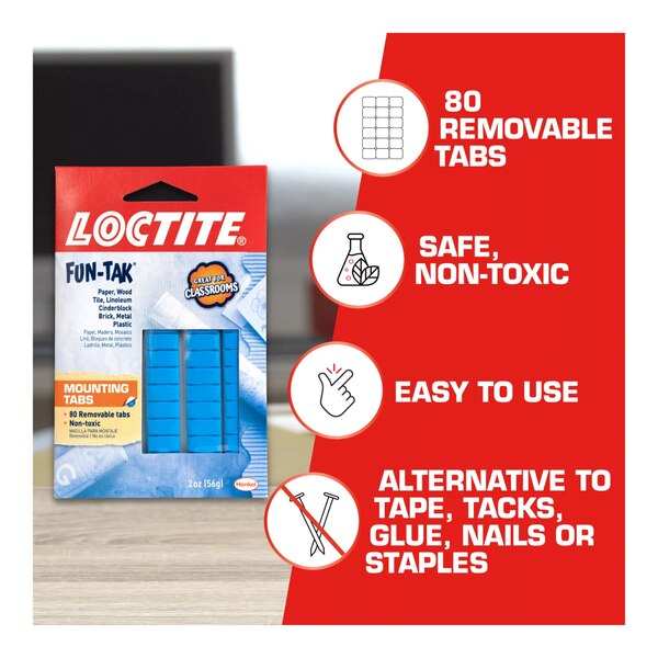 Loctite Fun Tak Mounting Tabs, 2 oz