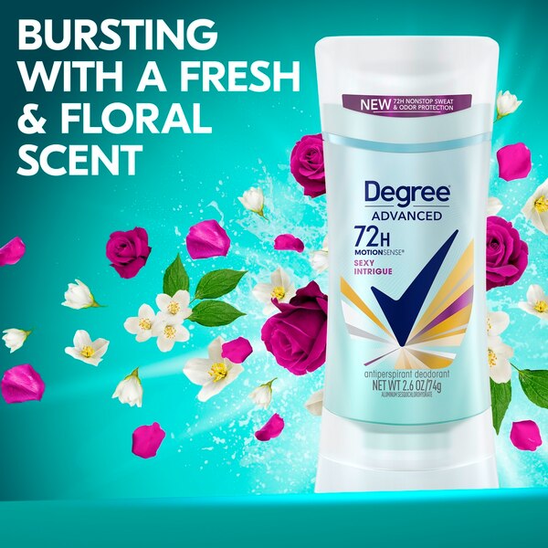 Degree Advanced 72-Hour Motionsense Antiperspirant & Deodorant Stick, Sexy Intrigue, 2.6 OZ