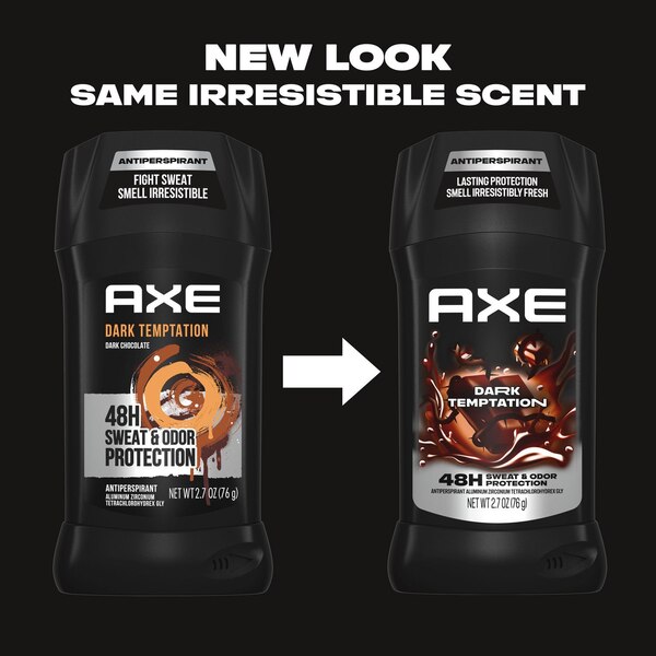 AXE 48-Hour Anti Sweat Antiperspirant & Deodorant Stick, Dark Temptation, 2.7 OZ