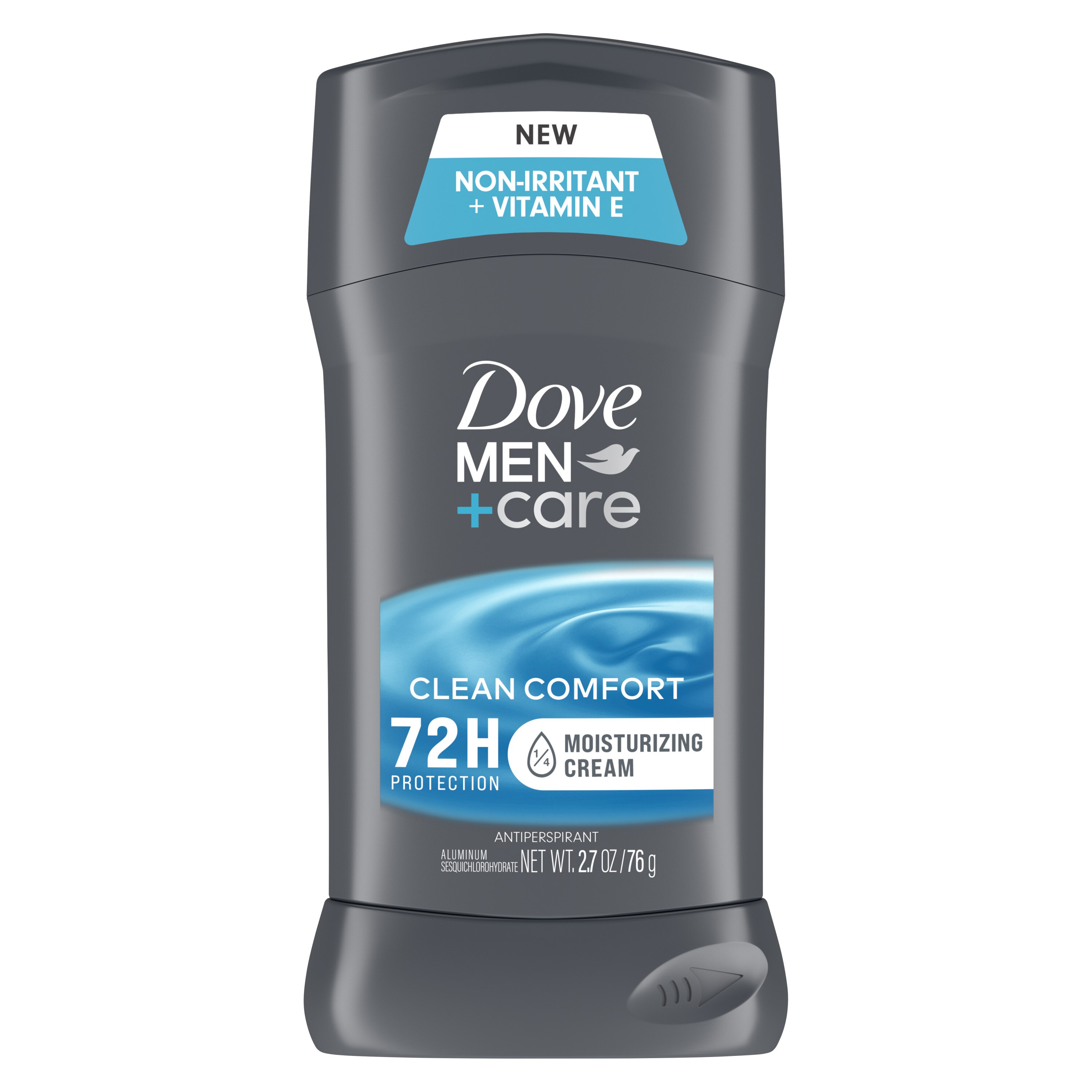 Dove Men+Care Clean Comfort Antiperspirant Deodorant Stick 72-Hour Sweat & Odor Protection, 2.7 OZ