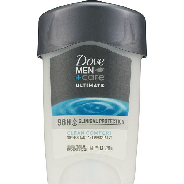 Dove Men+Care Ultimate 96-Hour Clinical Protection Antiperspirant Stick, Clean Comfort, 1.7 OZ
